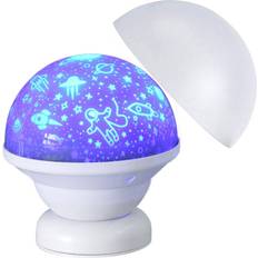 Gabba Goods Outer Space Rotating 360 Degree Rotation Night Light