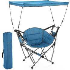 Camping & Outdoor ARROWHEAD Outdoor Arrowhead Outdoor Swing Chair with Canopy Blue