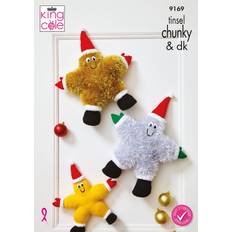 Patrones de Bordado King Cole Tinsel Chunky & DK Pattern 9169 Dancing Stars