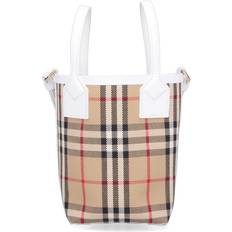 Burberry Vintage-Check Tote Bag - Beige