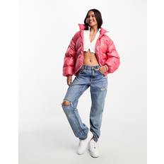 Levis pink Levi's – Rosa, glansig pufferjacka retrostil-Pink