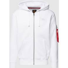 Alpha Industries Sweatjakke - Sort/Hvid