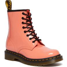 Dr. Martens 1460 Women's Patent Leather Lace Up Boots - Coral