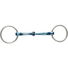 Steel Bridles & Accessories Korsteel JP Blue Jointed Loose Ring Snaffle Bit