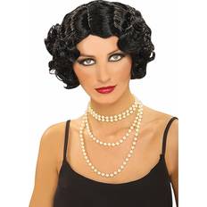 Women Short Wigs Forum Women's black flapper wig