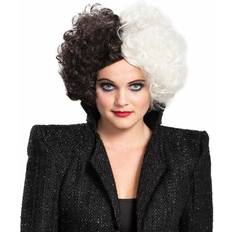 Halloween Pelucas Cortas Disguise Live Action Cruella Adult Wig