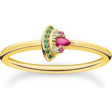 Thomas Sabo 18k - Dame Smykker Thomas Sabo Ring watermelon gold multicoloured TR2353-488-7-50