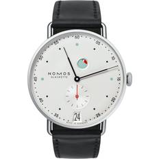 Nomos Glashütte Metro Datum Gangreserve Sapphire Crystal White