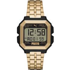 Puma Watches Puma Wristwatch remix p5052 golden digital chrono dual time