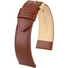 Hirsch Urrem Hirsch Osiris Calf Leather Watch Mid Brown