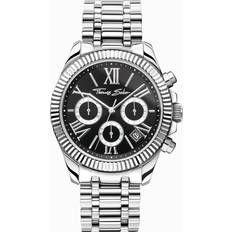 Thomas Sabo Watches Thomas Sabo Divine Chrono With Black Silver-Coloured WA0396-201-201