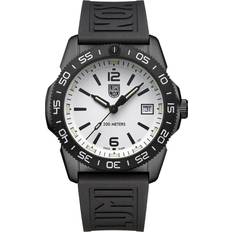 Luminox Armbandsur Luminox Analog schweizisk kvartsurverk för män med gummiarmband XS.3127M, svart