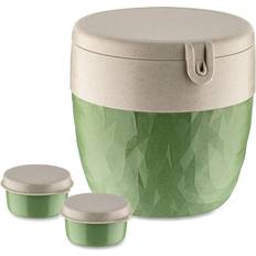 Madera Recipientes de comida Koziol Fiambrera Bentobox L 13.5x14.2x13 cm Nature Leaf Green Recipientes de comida