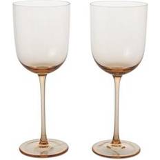 Rosa Copas de Vino Ferm Living Host Rotweinglas 2er Set - Blush/BxHxT 23x25.5x8.5 cm/36 cl Copa de Vino