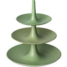 Plastique Présentoirs à gâteaux Koziol Babell Etagère L, Nature Leaf Green - Vert Présentoir à gâteau