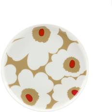 Marimekko Jälkiruokalautaset Marimekko Unikko Ø 20 cm White-Beige-Red