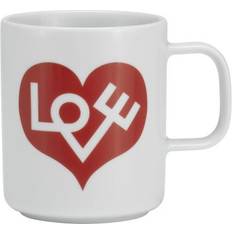 Vitra Coffee Mug Love Heart Crimson Hvid Krus