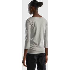 Nylon T-shirts United Colors of Benetton T-shirt With Boat Neck - Light Gray
