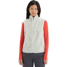 Icebreaker Vests Icebreaker Women's RealFleece Merino High Pile Vest Ecru Heather 100% Merino Wool Ecru Heather