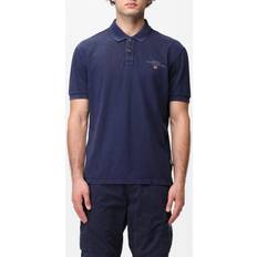 Broderier Pikétröjor Napapijri Polo Shirt Elbas Navy Dark Blue Blue