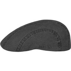Stetson XXL Kepsar Stetson Ivy Cap Madison Delave Flat Cap Organic Cotton Black XXL 6263 cm