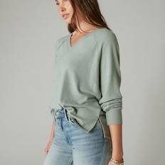 Short Sleeves - Women Sweaters Lucky Brand Cloud Long Sleeve V-neck Jersey T-shirt