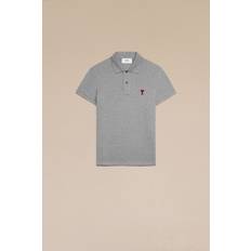 Ami Paris Herre Polotrøjer Ami Paris De Coeur Polo Shirt Grey Unisex
