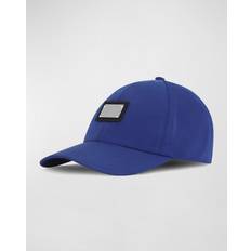 Dolce & Gabbana Blue Headgear Dolce & Gabbana Logo Plaque Baseball Cap