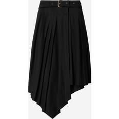 Off-White Off-White-Pleated Midi Skirt - Nero
