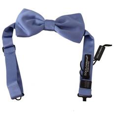 Dolce & Gabbana Woman Ties Dolce & Gabbana Silk Adjustable Neck Papillon Bow Tie Purple