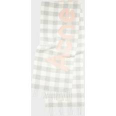 Acne Studios Accessoires Acne Studios Veda Logo Check Scarf - Grey/Pink