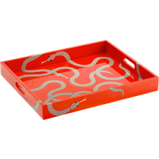 Orange Serving Trays Jonathan Adler Eden Lacquer Serving Tray