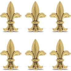 KitchaBon Fleur De Lis Gold Napkin Ring 6