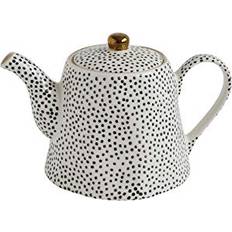 Creative Co-Op & Black Speckles Stoneware Hello Honey 5.25" Teapot