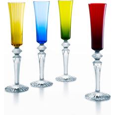 Multicoloured Champagne Glasses Baccarat Nuits Flutes Champagne Glass