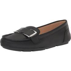 Calvin Klein Women Loafers Calvin Klein Damen Lydia Slipper, Schwarzes getrommeltes Leder 002