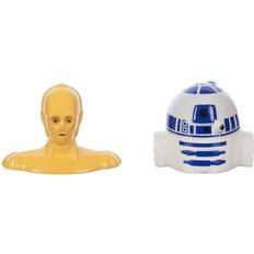 With Handles Spice Mills Star Wars R2-D2 & C-3PO Sculpted Ceramic Salt Pepper Blue/Orange/White Spice Mill