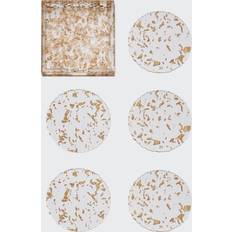 Gold Coasters KIM SEYBERT Stardust Coasters Set of 6 Posavasos