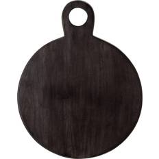 Storied Home 19" Black Acacia Wood Tray/Cutting Chopping Board