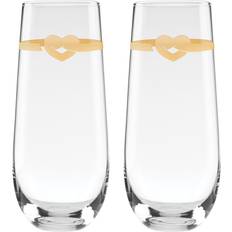 Champagne Glasses on sale Kate Spade with love two-piece stemless toasting Champagne Glass