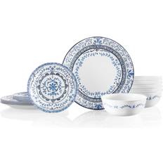 Corelle 18-delad chipbeständig Portofino stil kollektion Servis 16st