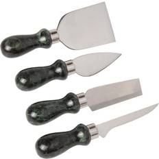 Green Knife Creative Home Natural Green Marble Set of 4 Pieces Multipurpose Cutter Cheese Knife