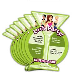 Kökstillbehör Truth or Dare 8-pack Glasunderlägg