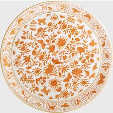 Orange Cake Plates Sacred Bird & Butterfly Cake Plate