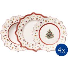 Ceramic Dessert Plates Villeroy & Boch Toy's Delight 12-Piece Festive Set Dessert Plate