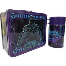 Noir Boîtes alimentaires Tin Titans Black Panther Lunchbox and Drink Container Boîte alimentaire