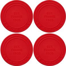 Microwave Safe Coasters Le Creuset Cerise Cerise Silicone Coaster