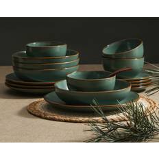 Stoneware Dinner Sets STONE LAIN Brasa 16-Piece Dinner Set 16