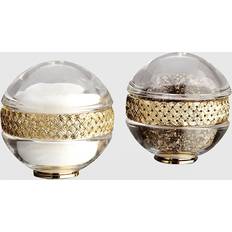 Gold Spice Mills L'Objet Braid 24K Gold-Plated Salt Pepper Shakers Spice Mill