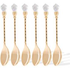 Gold Dessert Spoons Matashi MTTSPN434-6 Dessert Spoon